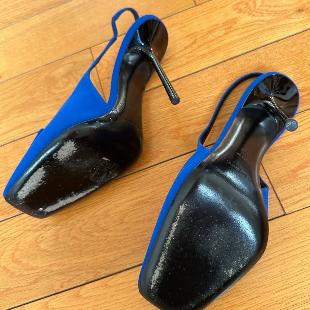 Saint Laurent slingback pumps blue size 37 - Picture 5 of 5